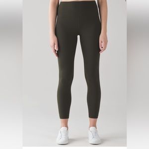 Dark olive align leggings 24”